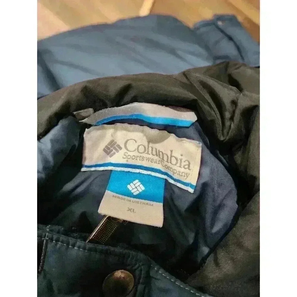 Columbia Windbreaker Jacket Women's XL Navy Blue Adjustable Waist Lightweight - Picture 3 of 5